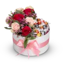 Květinový box s pralinkami